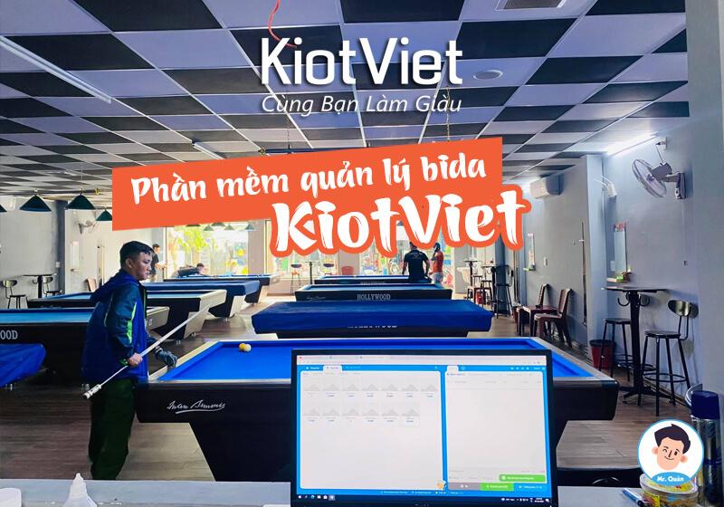 Phần mềm quản lý bida KiotViet